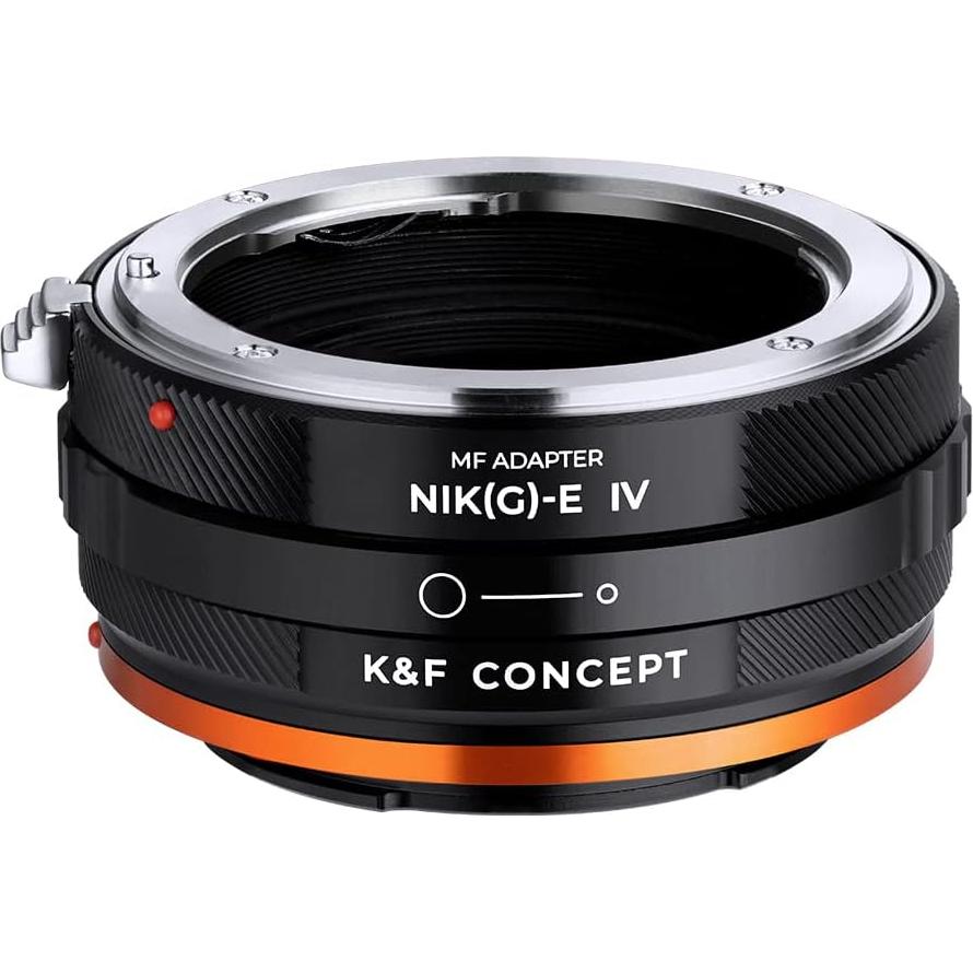 Adaptador de Montura K&F Concept NIK(G)-NEX IV para Lentes Nikon F a Sony E