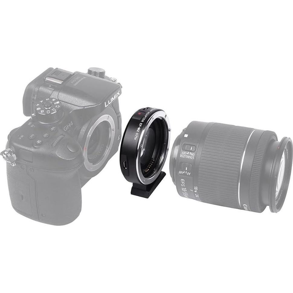Adaptador de lente VILTROX EF-M2II para Canon EF a M4/3