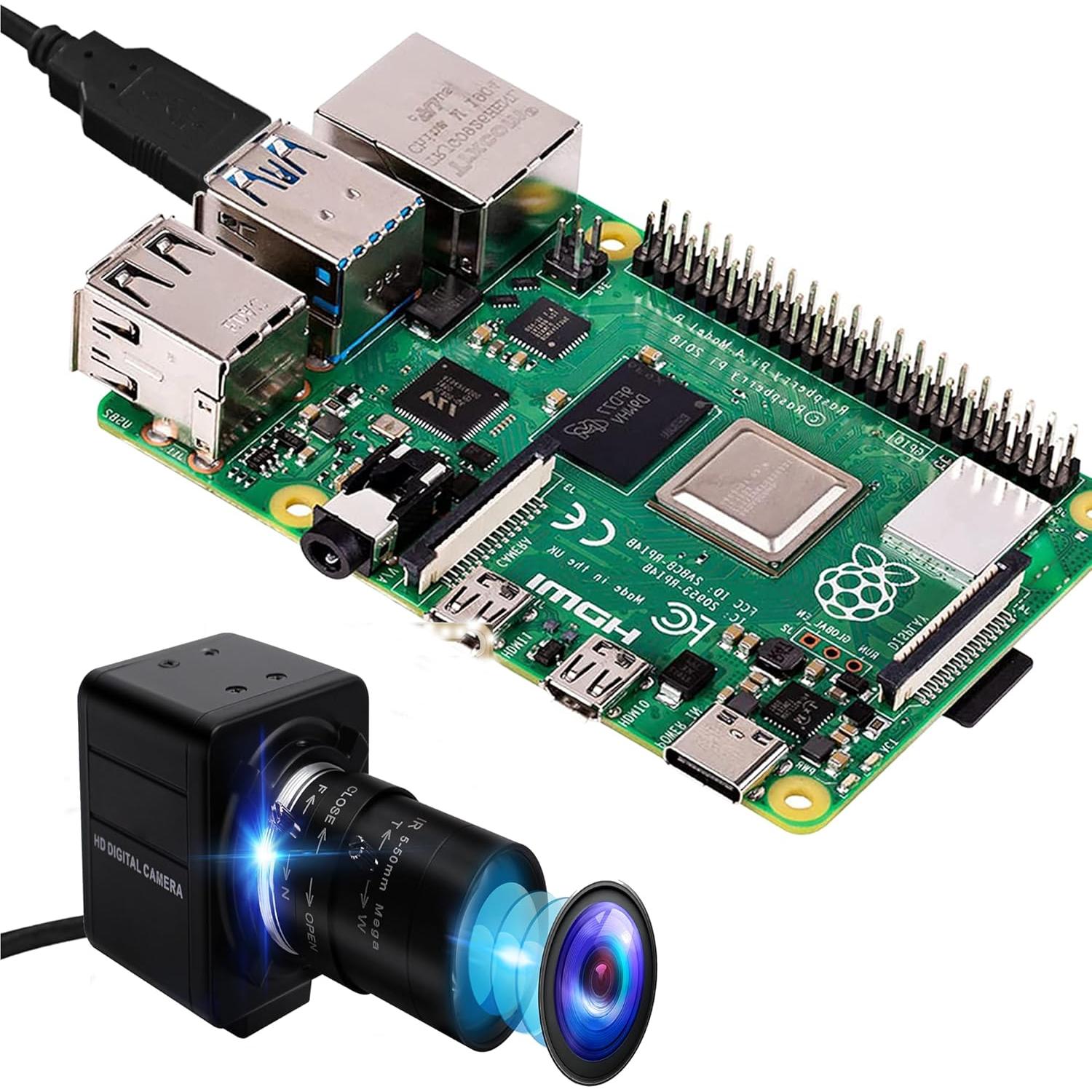 Cámara USB 8MP IFWATER Varifocal 5-50mm Plug and Play