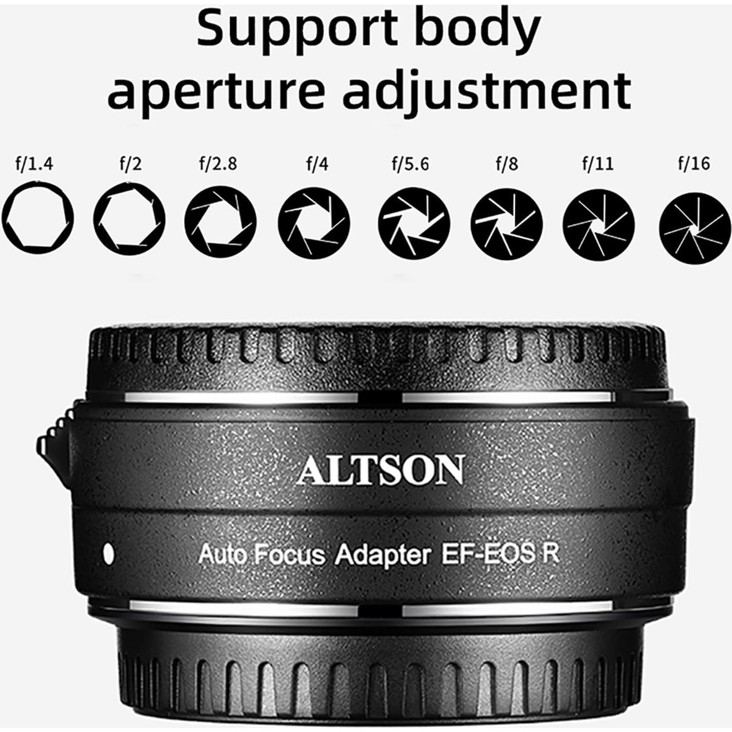 Adaptador de Montura Canon EF a EOS R VONOV con Enfoque Automático