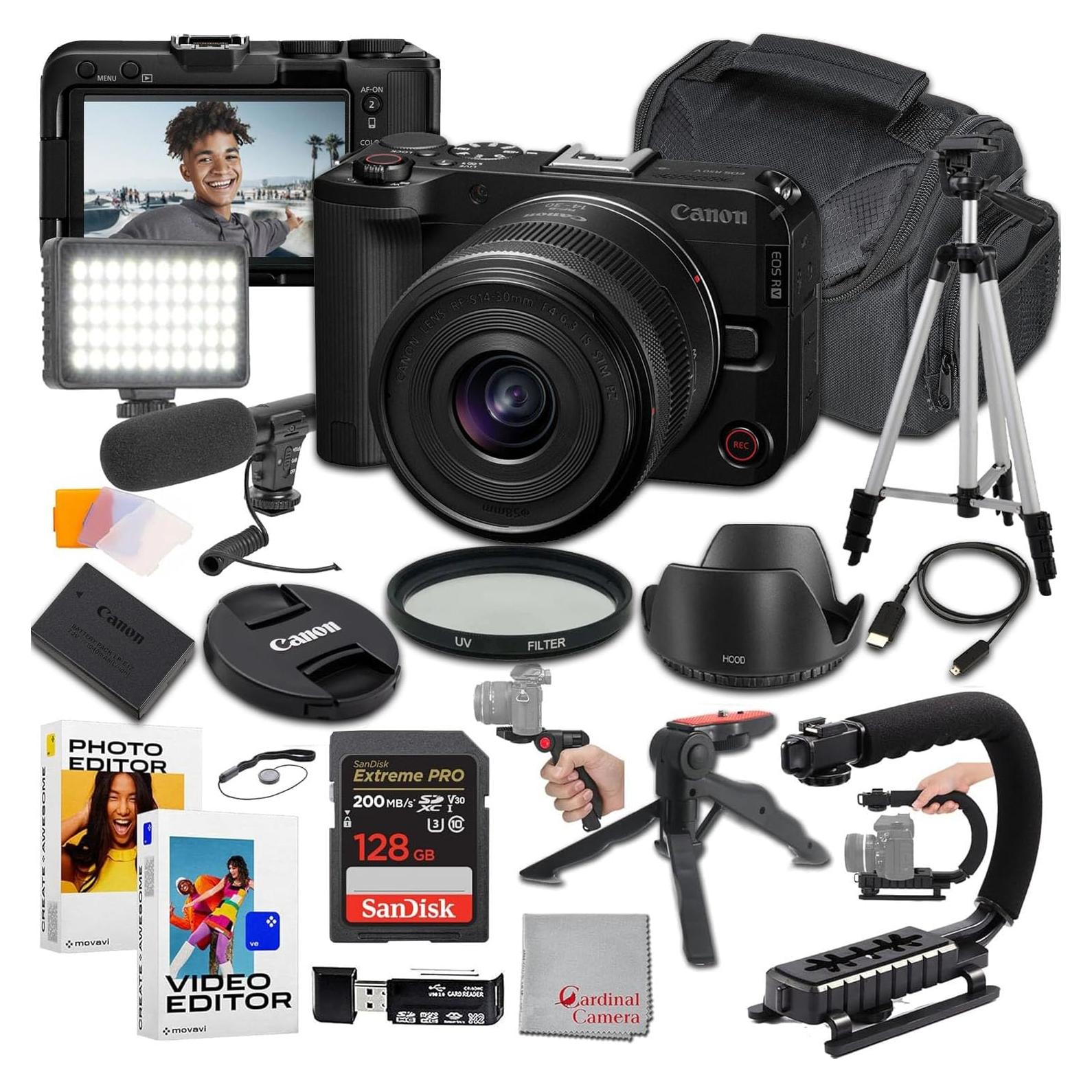 Cámara Sin Espejo Canon EOS R50 V + Lente 14-30mm + Accesorios