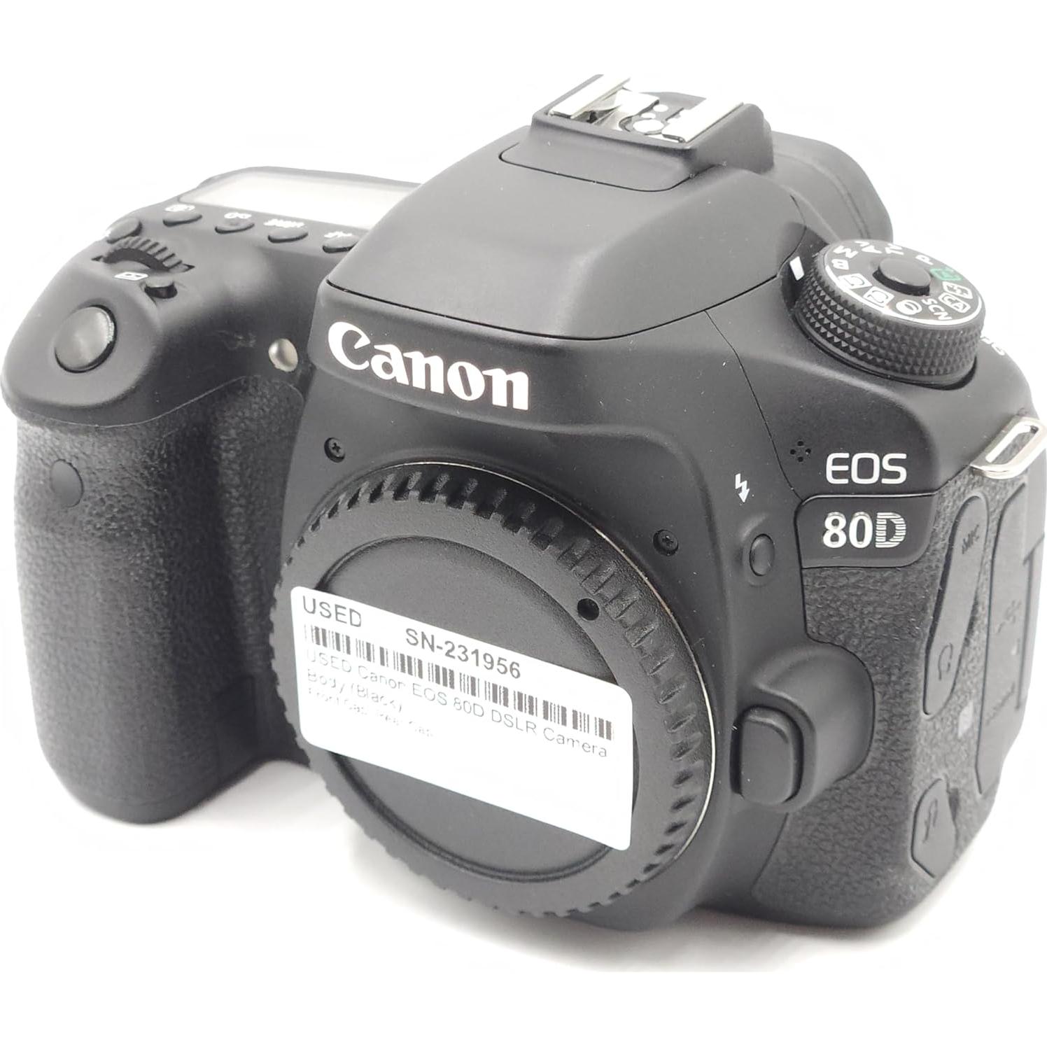 Cámara réflex digital Canon EOS 80D 24.2MP AF 45 puntos - Negro