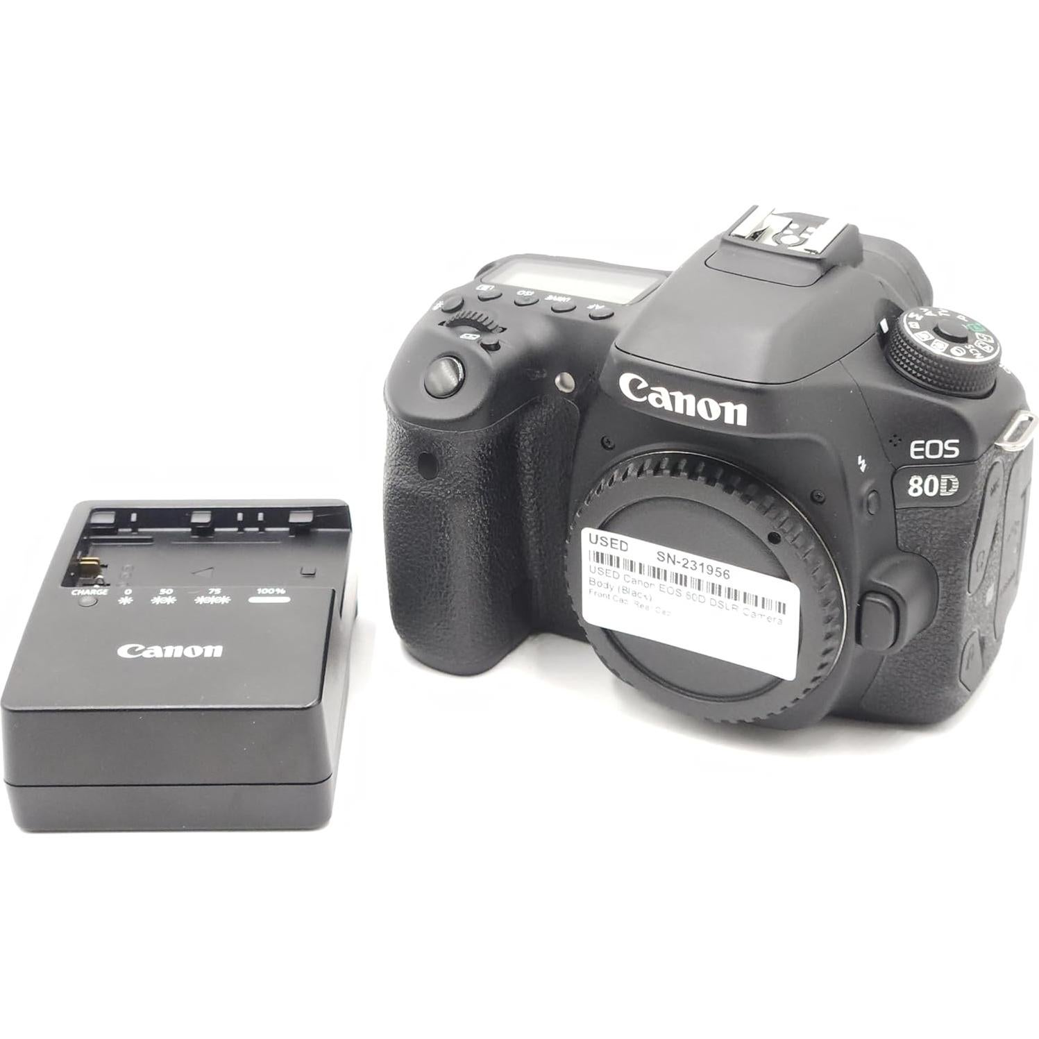 Cámara réflex digital Canon EOS 80D 24.2MP AF 45 puntos - Negro
