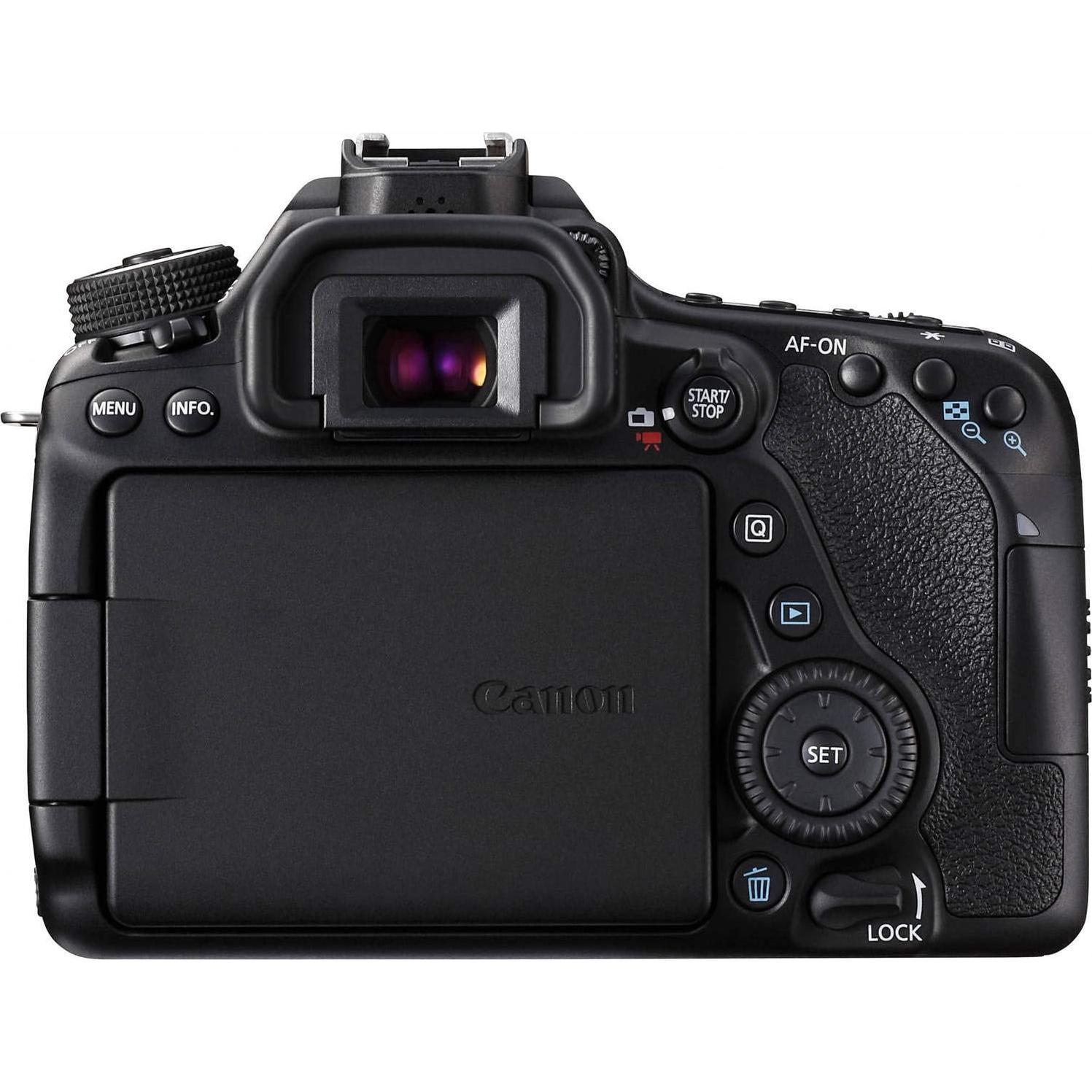 Cámara réflex digital Canon EOS 80D 24.2MP AF 45 puntos - Negro
