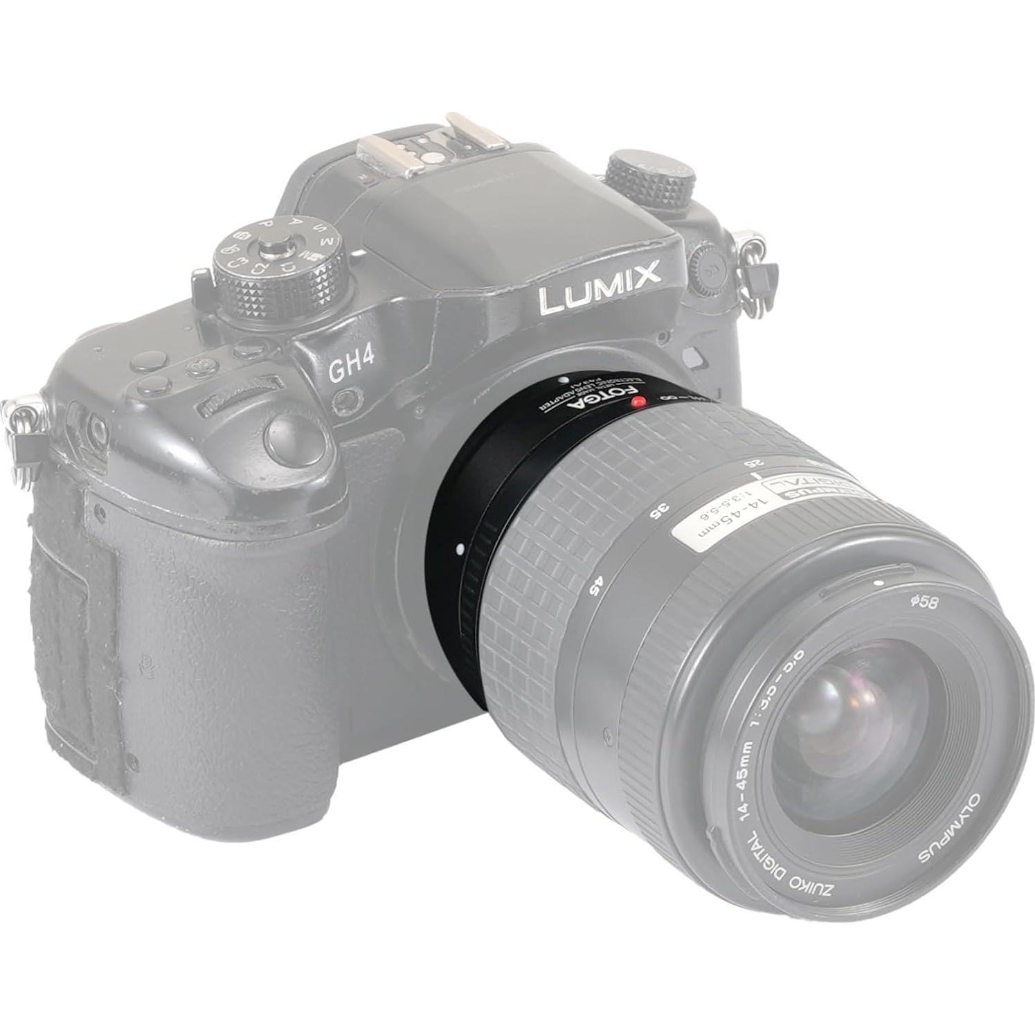 Adaptador Electrónico Enfoque Automático FocusFoto 4/3 a M4/3