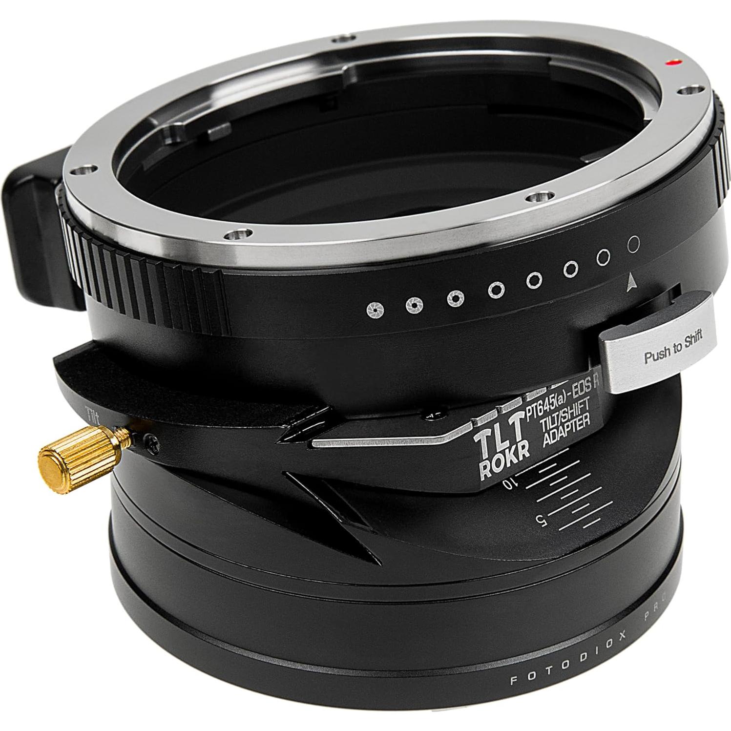 Adaptador Fotodiox Pro TLT ROKR para Lentes Pentax 645 a Canon RF