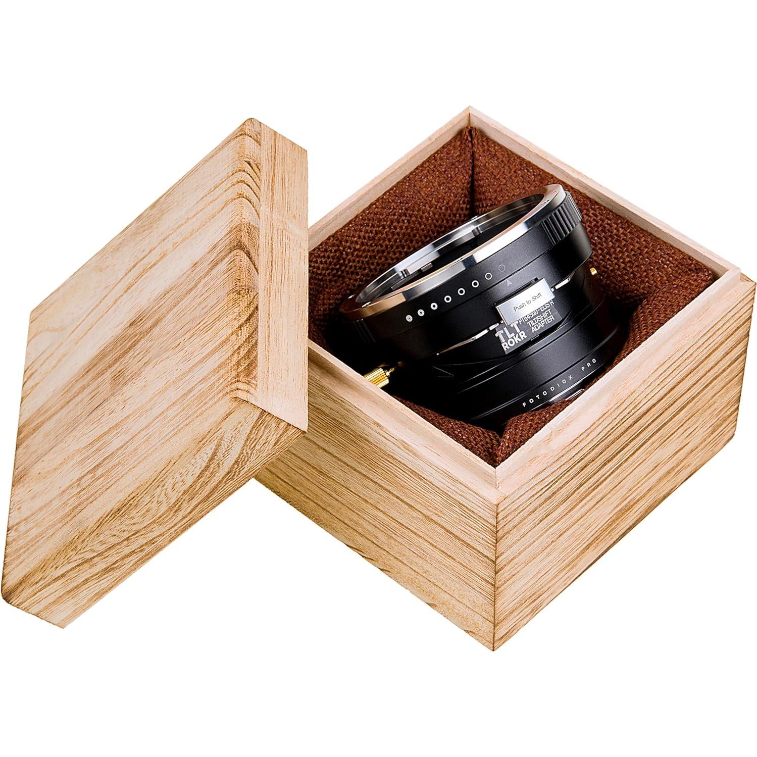 Adaptador Fotodiox Pro TLT ROKR para Lentes Pentax 645 a Canon RF