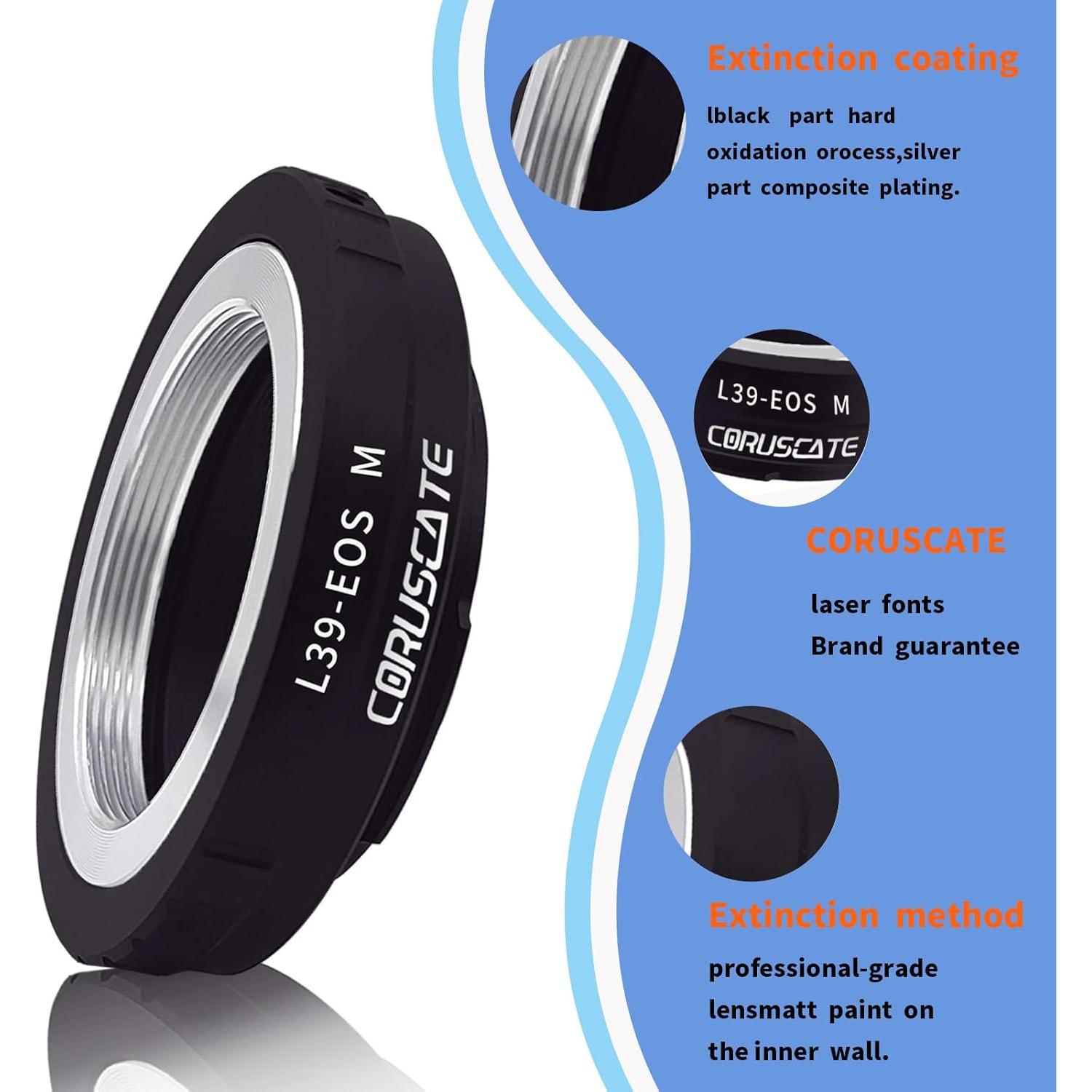 Adaptador de Montura L39 a EF-M Bojun para Lentes Vintage
