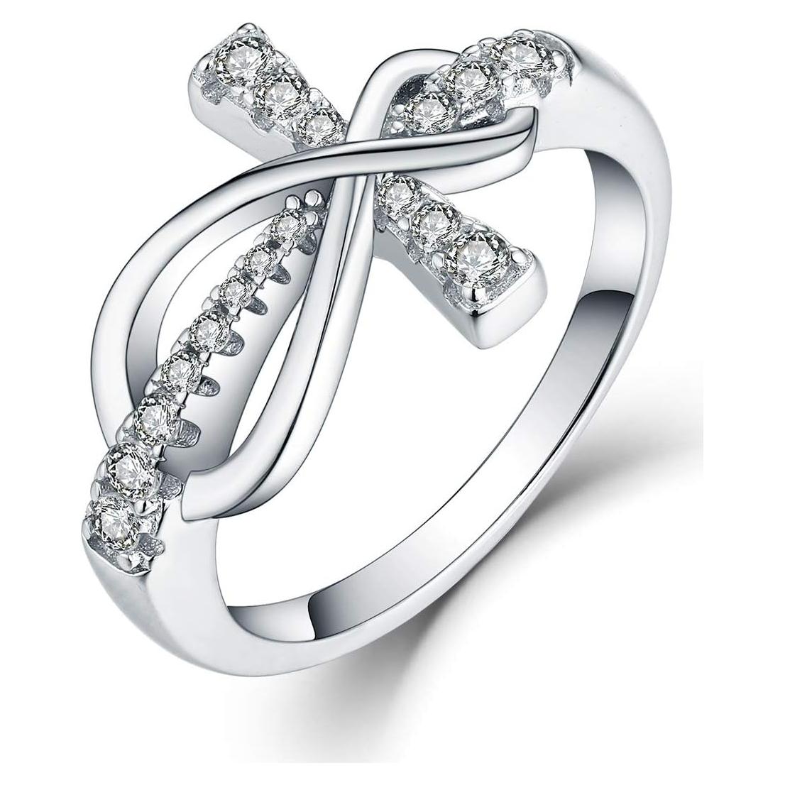 Anillo de Infinito JO WISDOM en Plata 925 con Circonita AAA