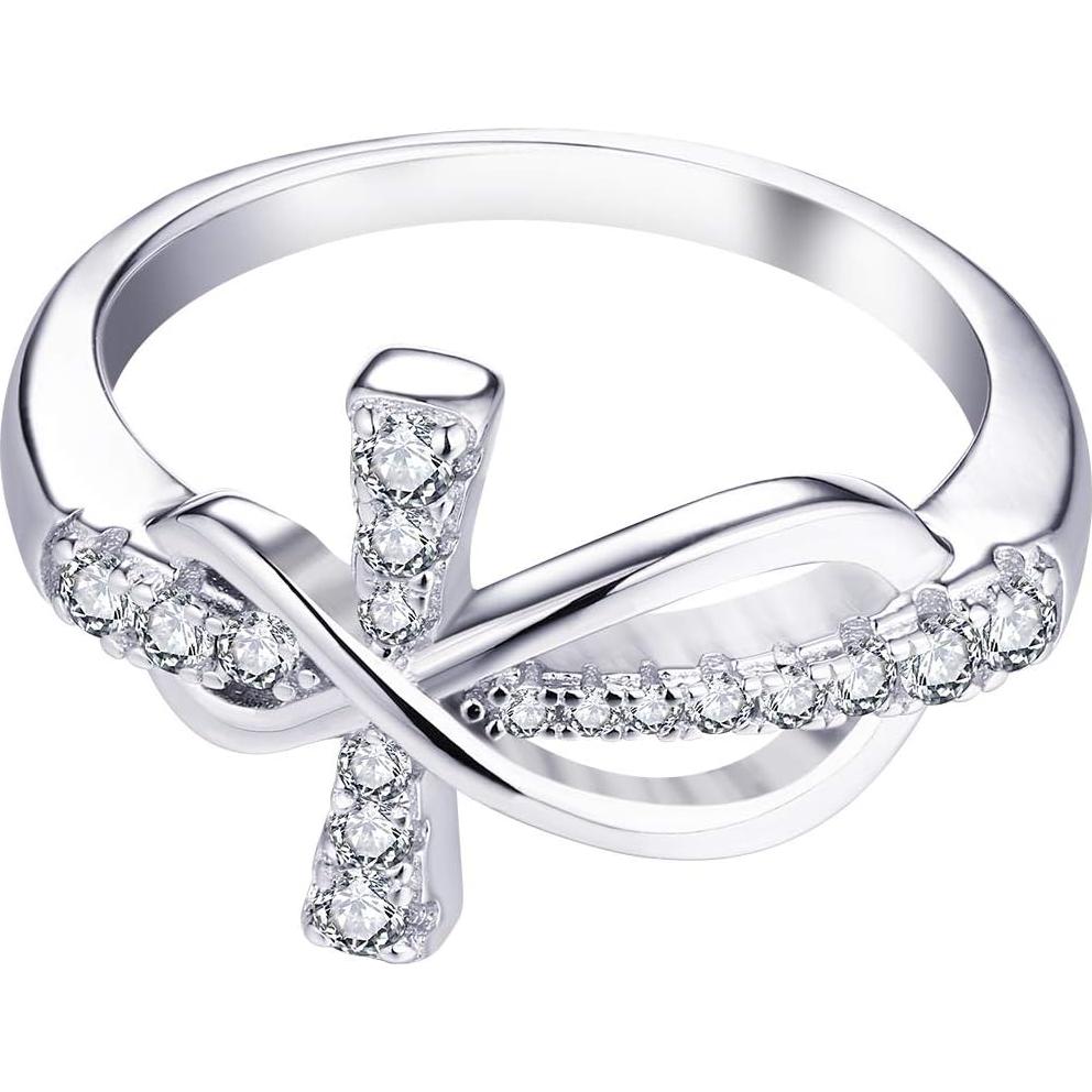 Anillo de Infinito JO WISDOM en Plata 925 con Circonita AAA