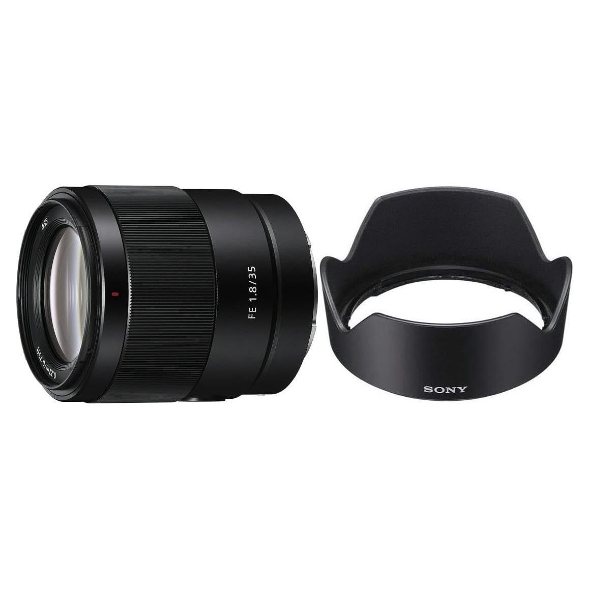 Lente Prime Sony FE 35mm F1.8 con Capucha ALCSH159 Negro