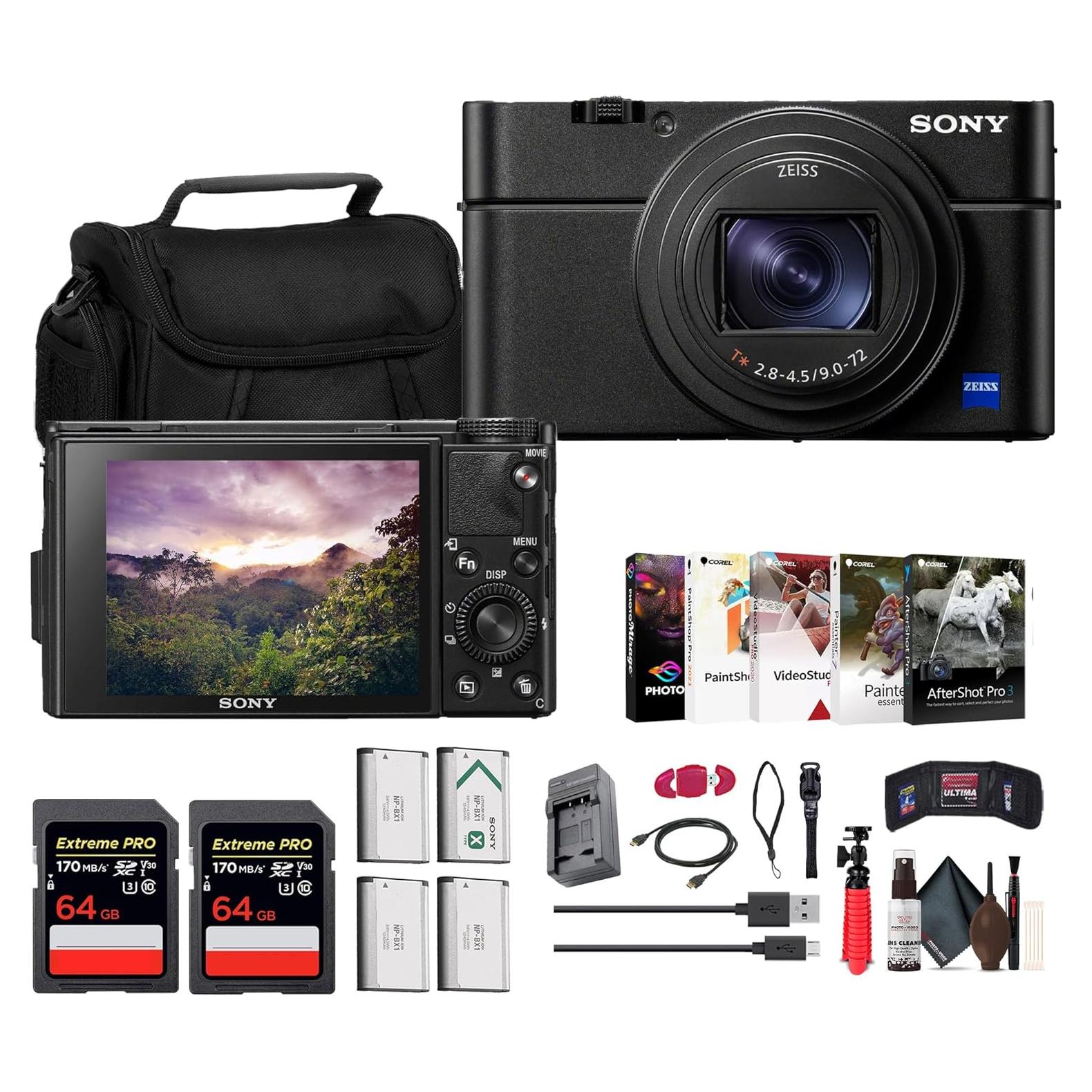 Cámara Digital Sony Cyber-Shot RX100 VII 20.1MP 4K + Accesorios