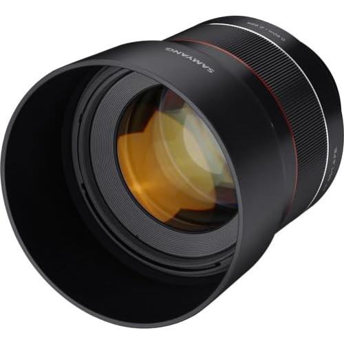 Lente Samyang AF 85mm F1.4 para Sony E Sellado + Accesorios