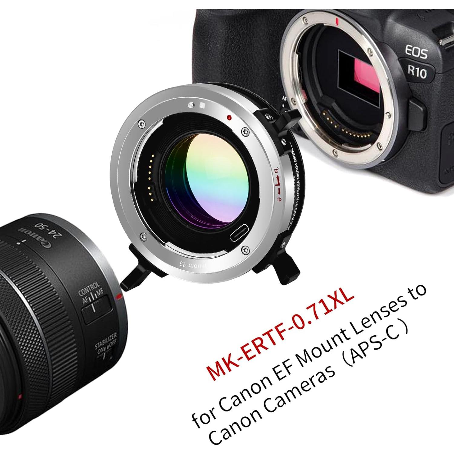 Adaptador de Montura Meike MK-EFTR-071XL Speed Booster 0.71x