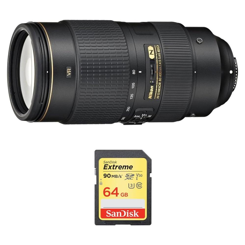 Lente Nikon AF-S NIKKOR 80-400mm f/4.5-5.6G ED VR para DSLR