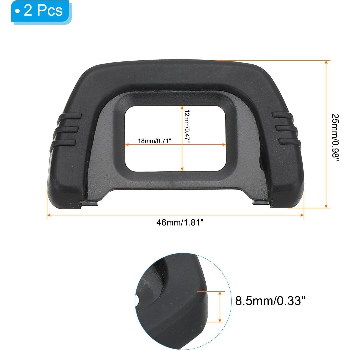 Ocular de Visor PATIKIL DK-21 para Cámaras Nikon - 2 Piezas