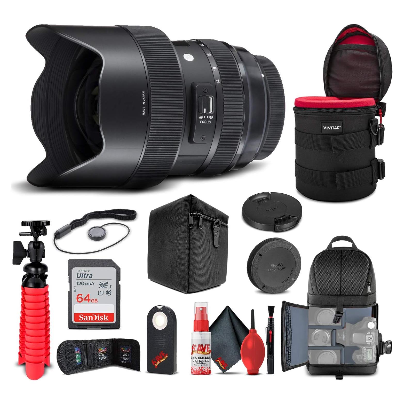 Lente Sigma 14-24mm f/2.8 DG HSM Art para Canon EF + Accesorios