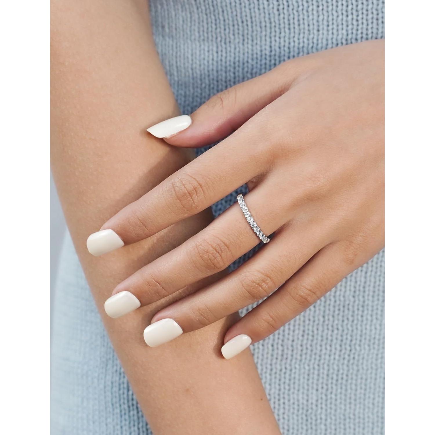 Anillo de Boda de Diamante IMOLOVE 0.42CT Oro Blanco 18K