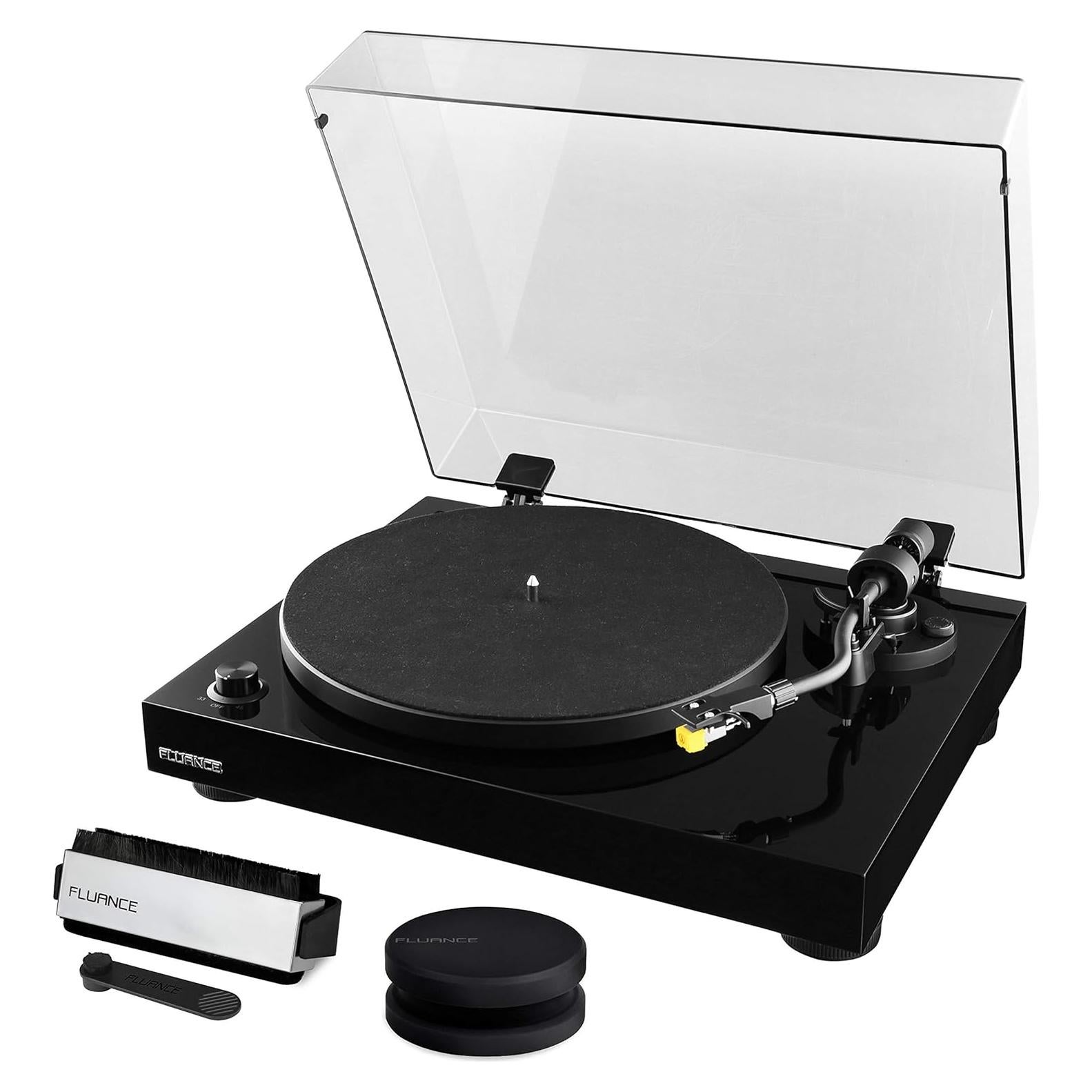 Giradiscos Fluance RT80 con Audio Technica AT91 y Kit de Limpieza