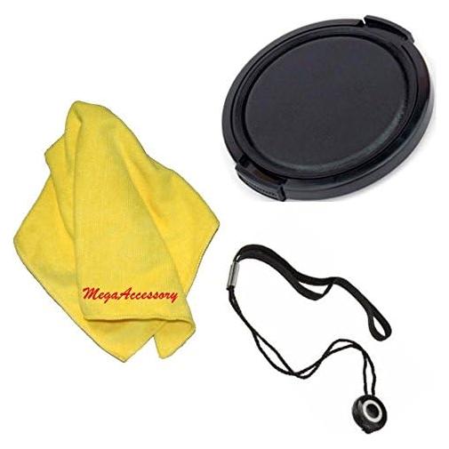 Tapa de Lente Universal 77 mm MEGAACCESSORY + Paño de Limpieza