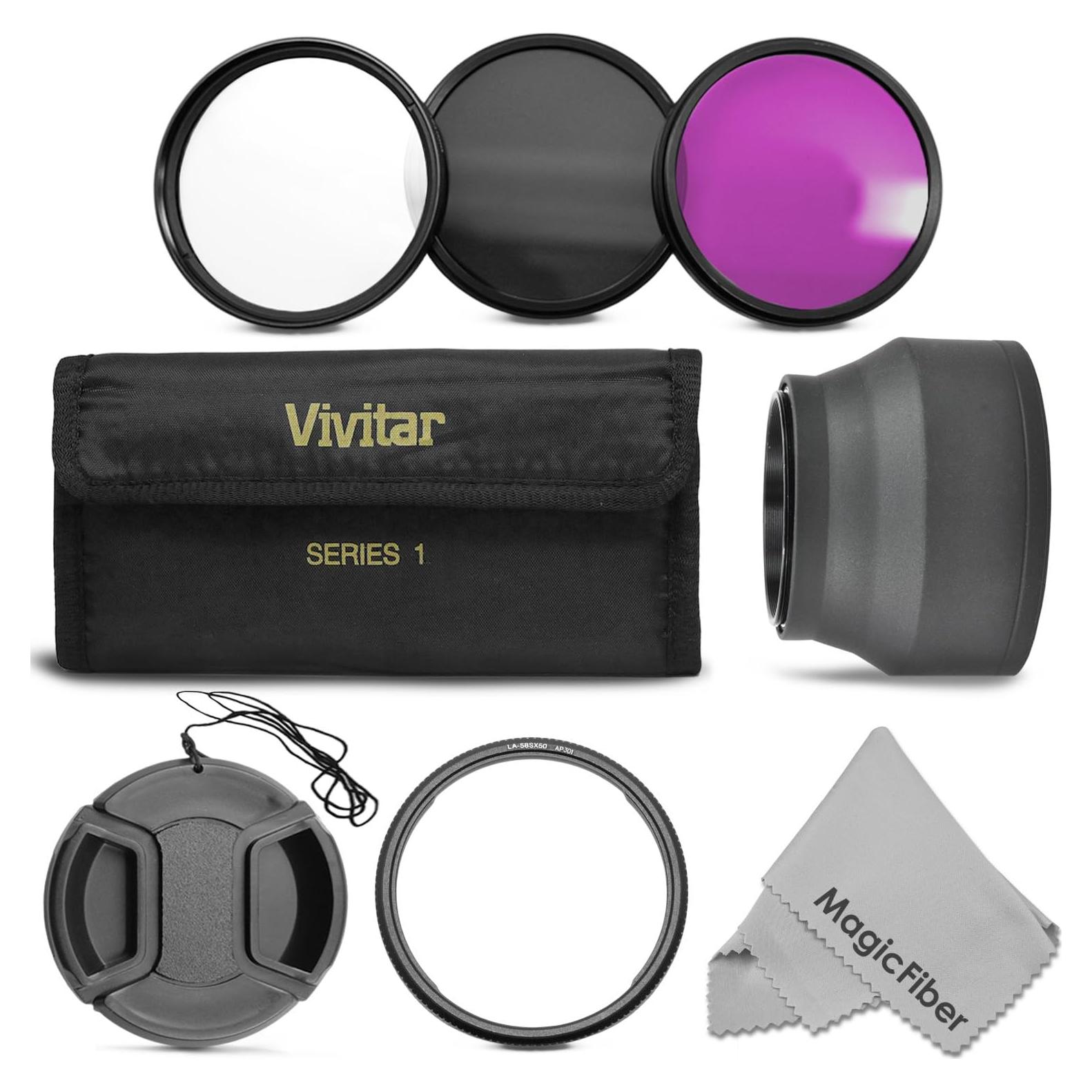 Kit Accesorios para Cámara Digital Canon PowerShot SX50 HS - 58mm