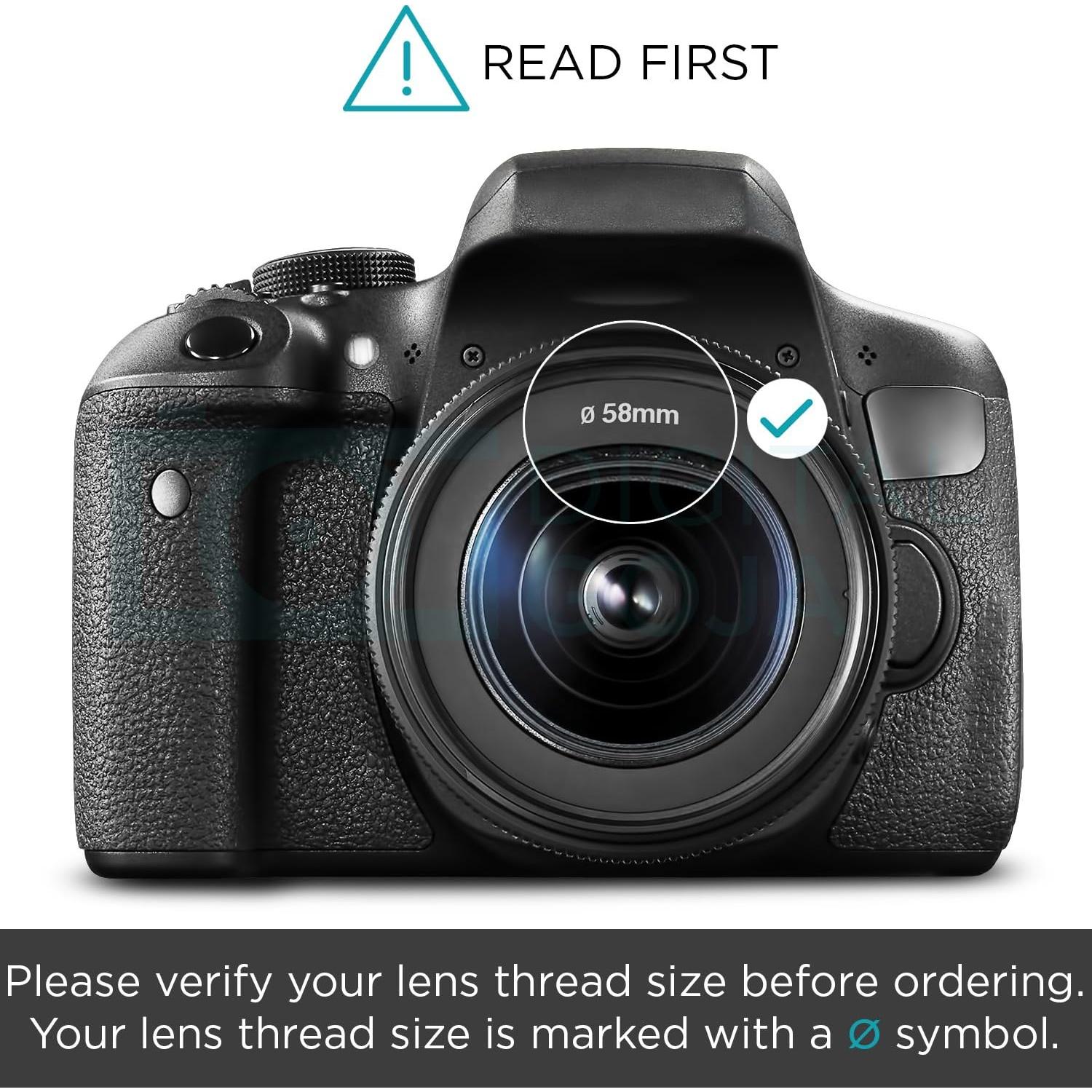 Kit Accesorios para Cámara Digital Canon PowerShot SX50 HS - 58mm