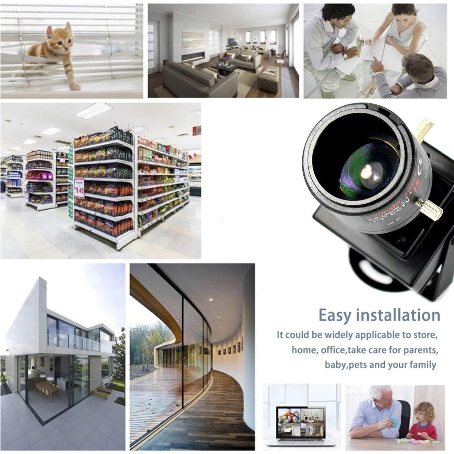 Cámara de Seguridad Mini HD 960H 1000TVL EFFIO CCD 2.8-12mm