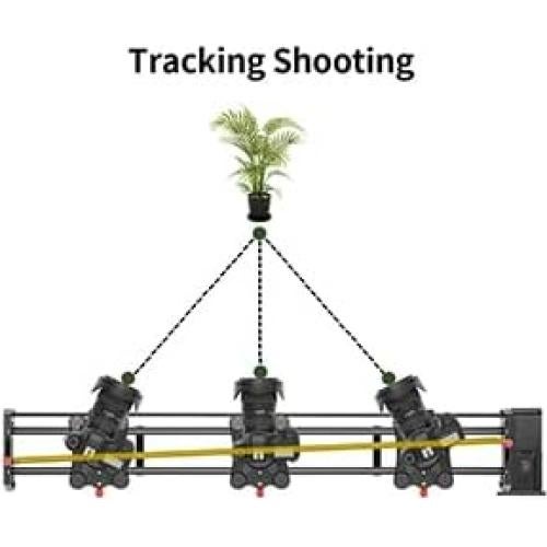 Deslizador de cámara motorizado GVM 120cm fibra de carbono
