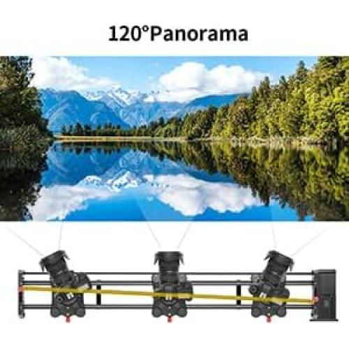 Deslizador de cámara motorizado GVM 120cm fibra de carbono