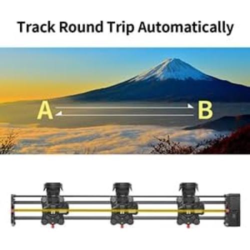 Deslizador de cámara motorizado GVM 120cm fibra de carbono