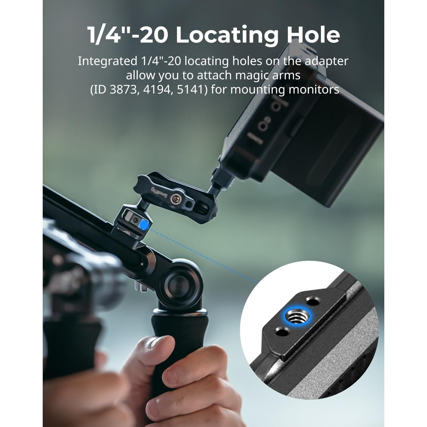 Rig de Hombro SmallRig 5205 con Doble Mango y Varillas 15mm