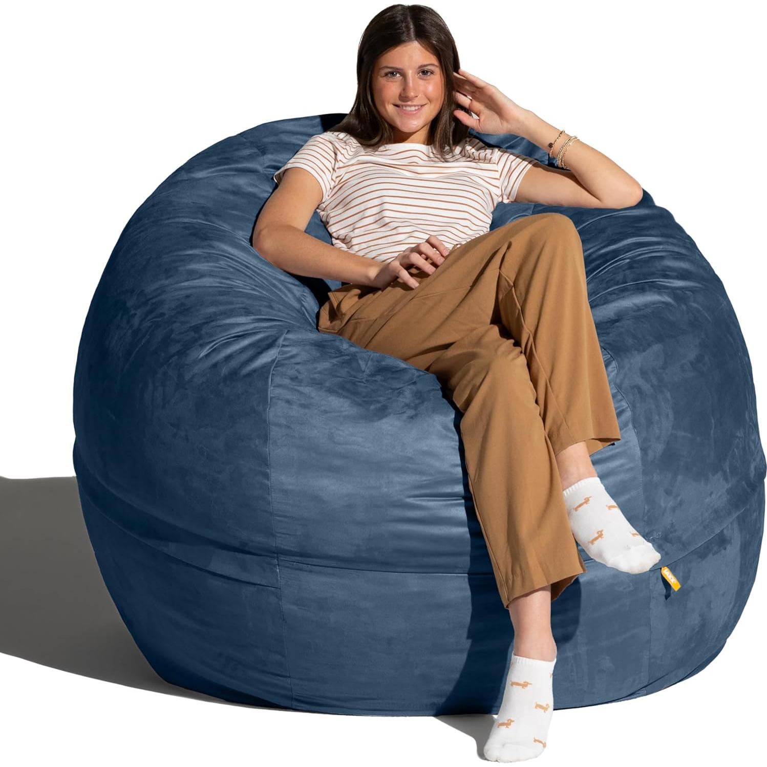 Saco de Frijoles Jaxx 5 Pies Marino con Funda Lavable