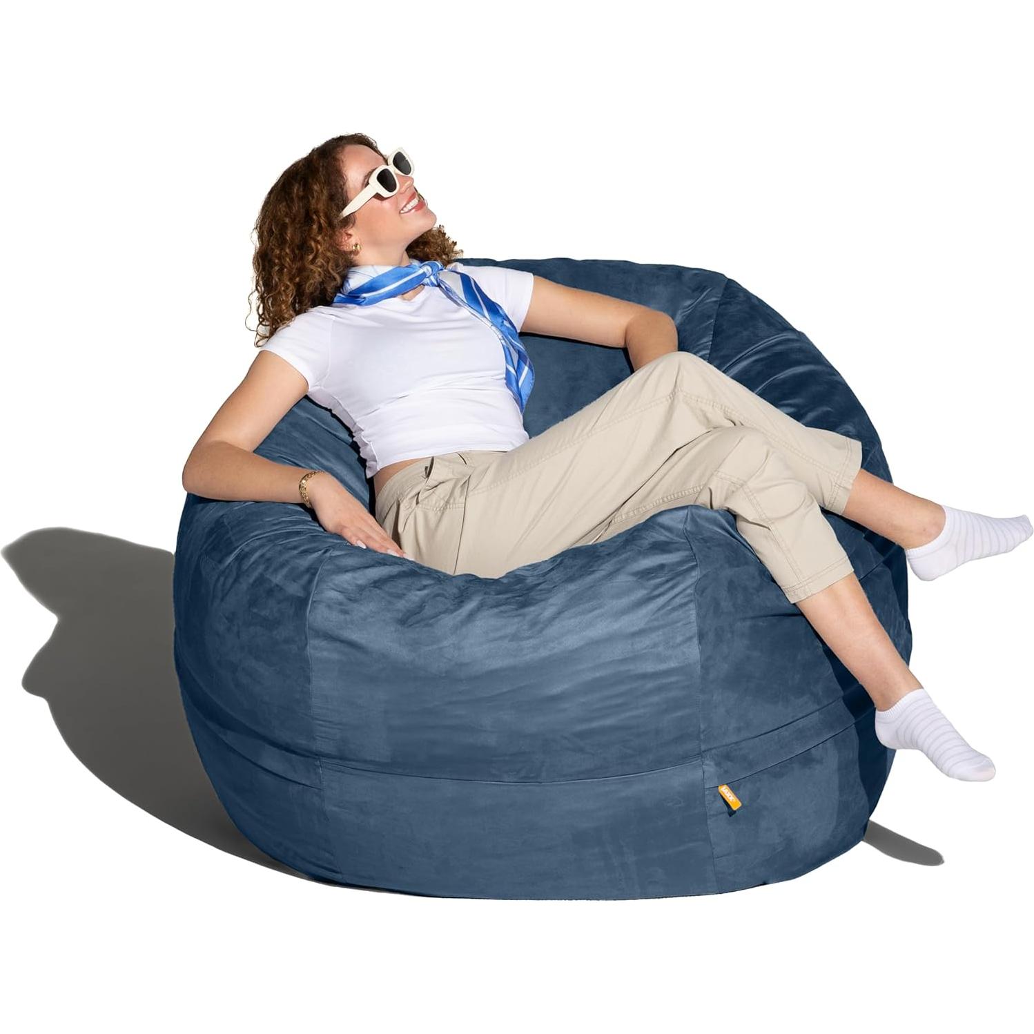 Saco de Frijoles Jaxx 5 Pies Marino con Funda Lavable