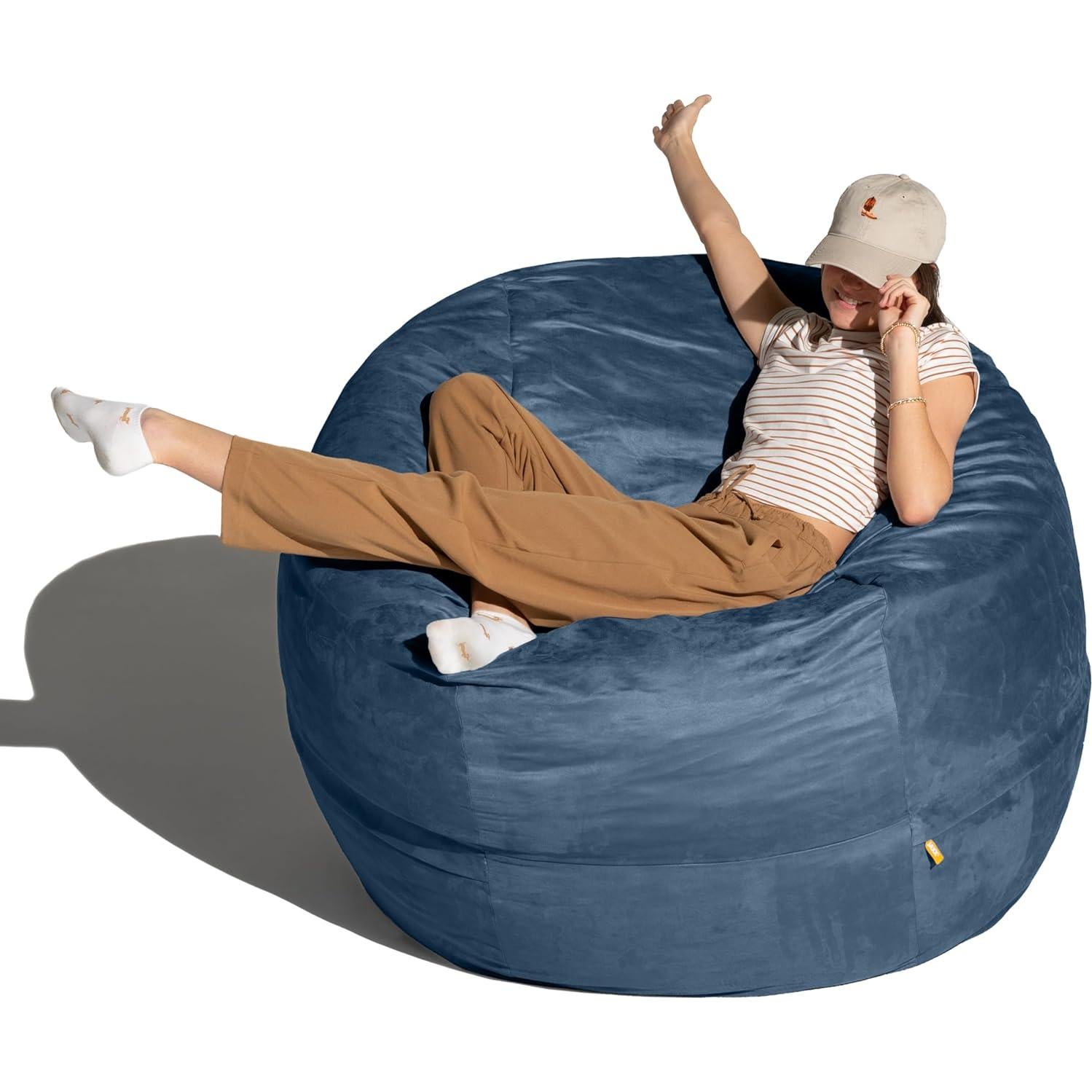 Saco de Frijoles Jaxx 5 Pies Marino con Funda Lavable