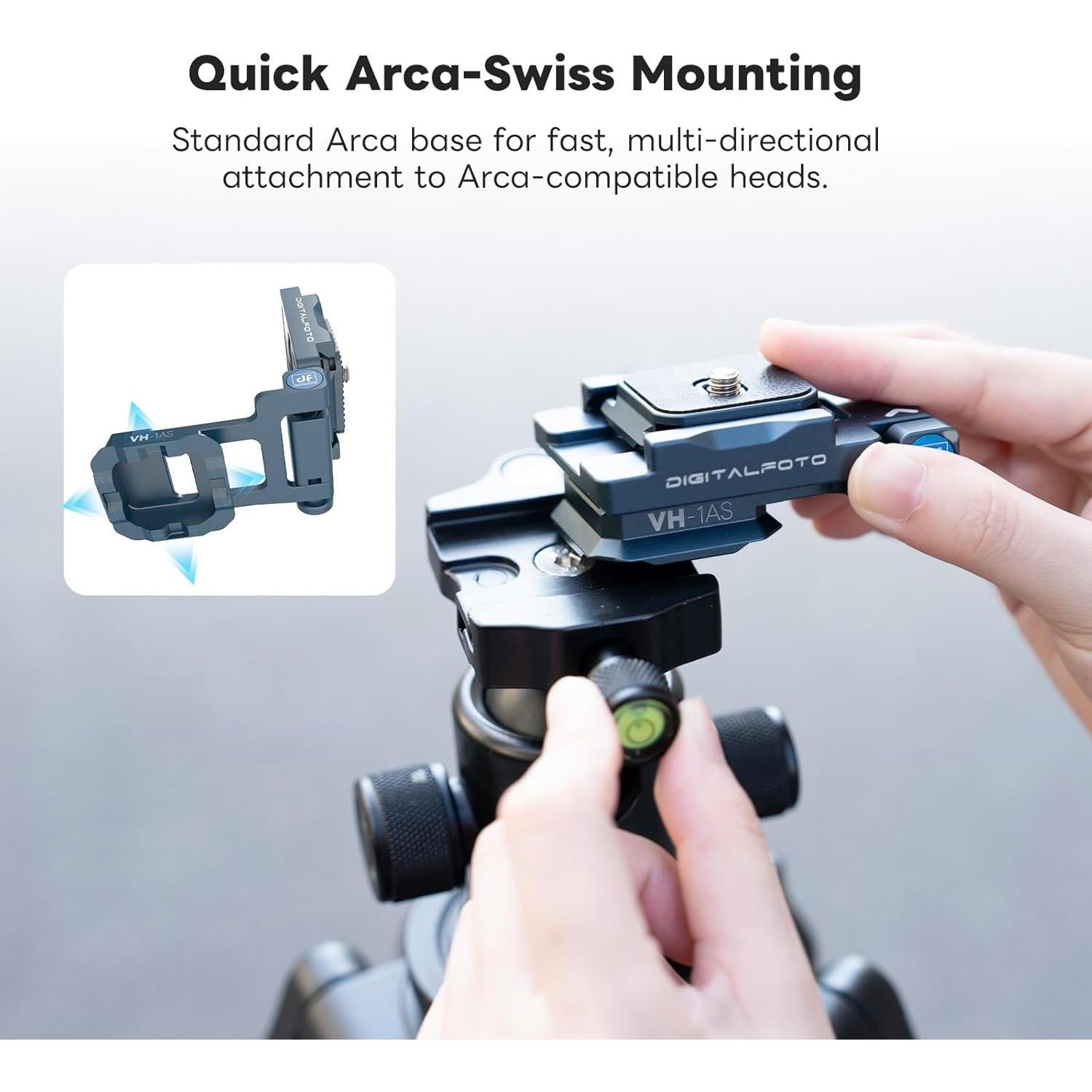 Camera Foldable L Bracket for DSLR, Arca-Swiss Quick Release Vertical Camera Mount, Lightweight CNC Aluminum Tripod Quick Release Plate Compatible with Sony Canon Nikon Fuji 11LB Load