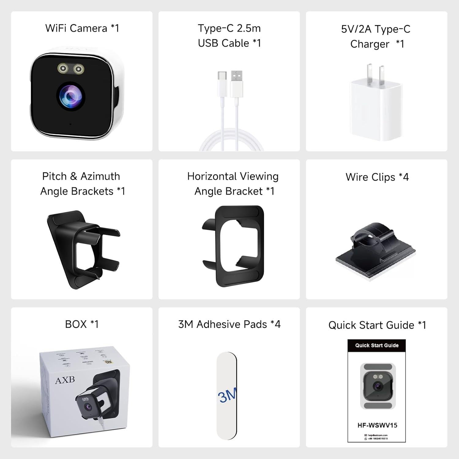 Cámara de Seguridad para Ventanas AXB 4K con Detección de Movimiento