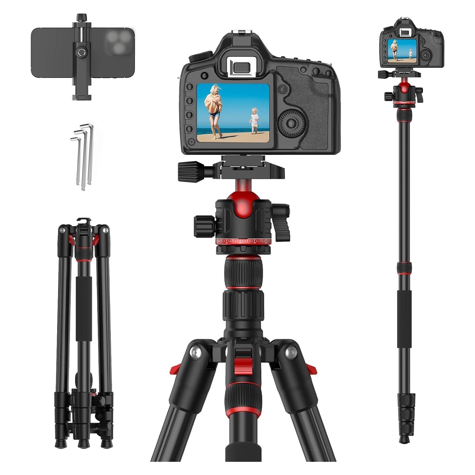 Trípode de Cámara XXZU TM264A con Placa Rápida 74"