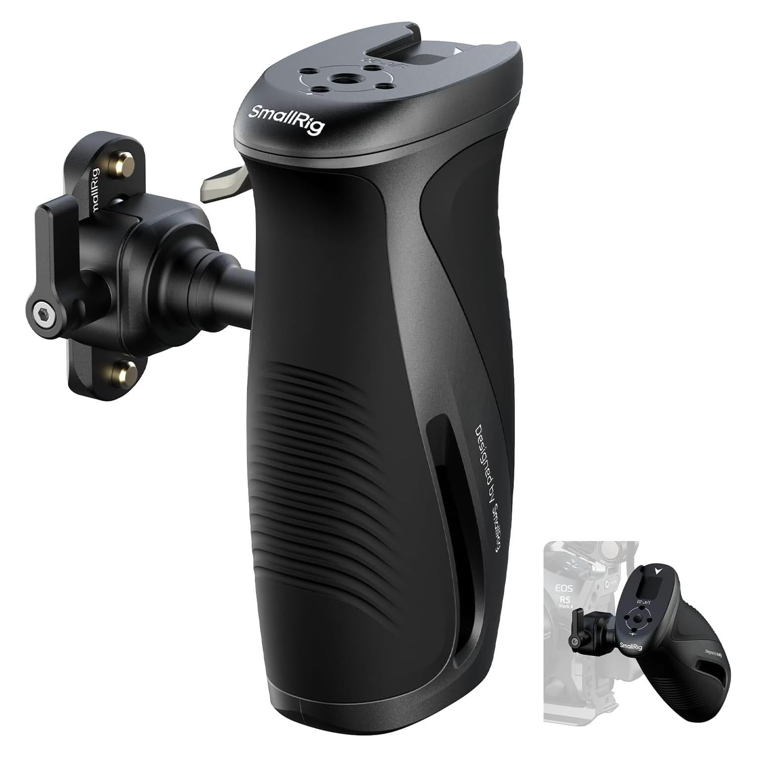 Mango Lateral Rotatorio SmallRig 12669 con Silicona Antideslizante