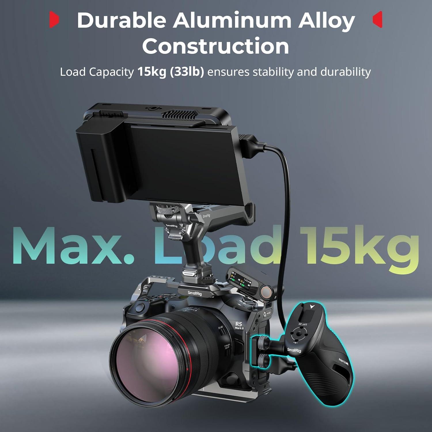 Mango Lateral Rotatorio SmallRig 12669 con Silicona Antideslizante