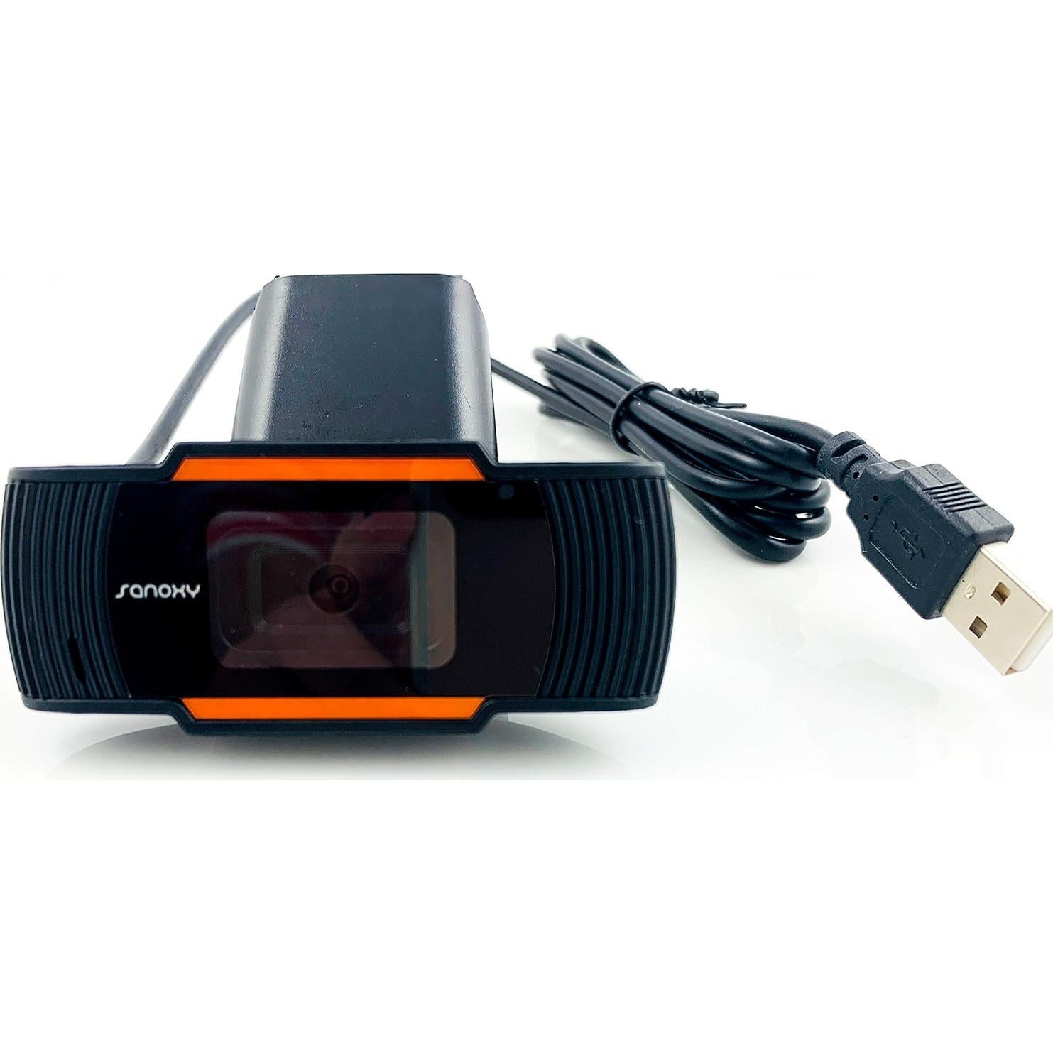 Webcam HD 1080P SANOXY con Micrófono y Enfoque Automático