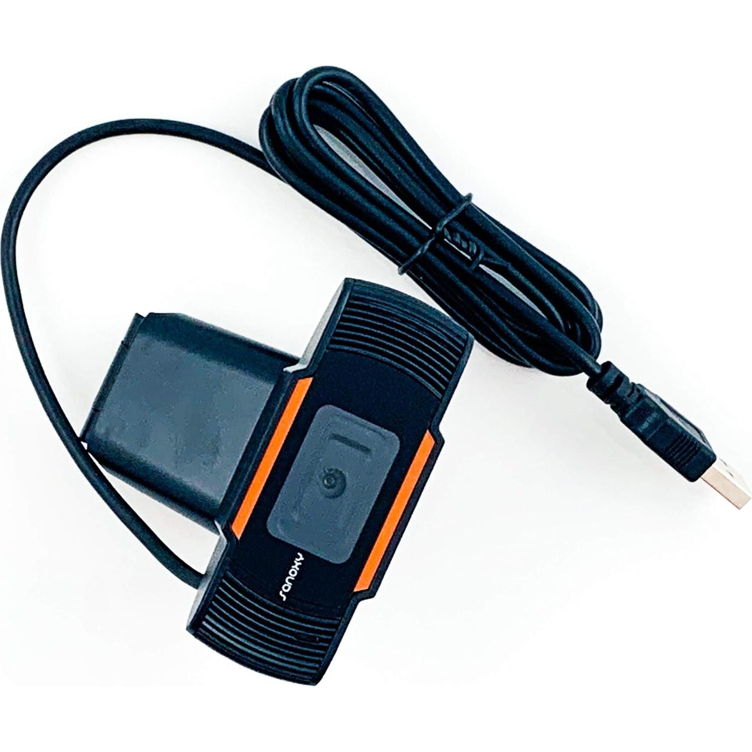 Webcam HD 1080P SANOXY con Micrófono y Enfoque Automático