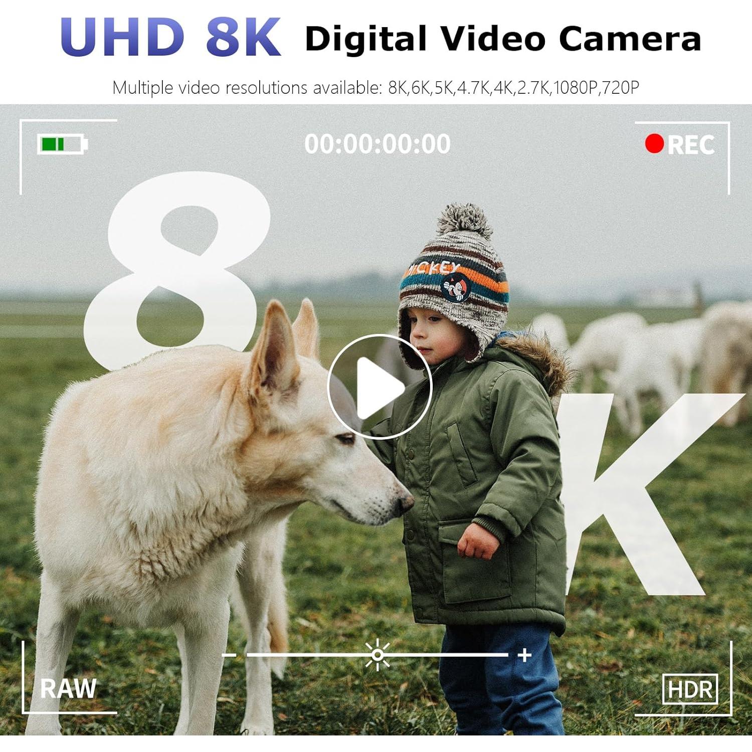 Cámara Digital 8K Gavonde WD300-1 88MP WiFi Zoom 18X