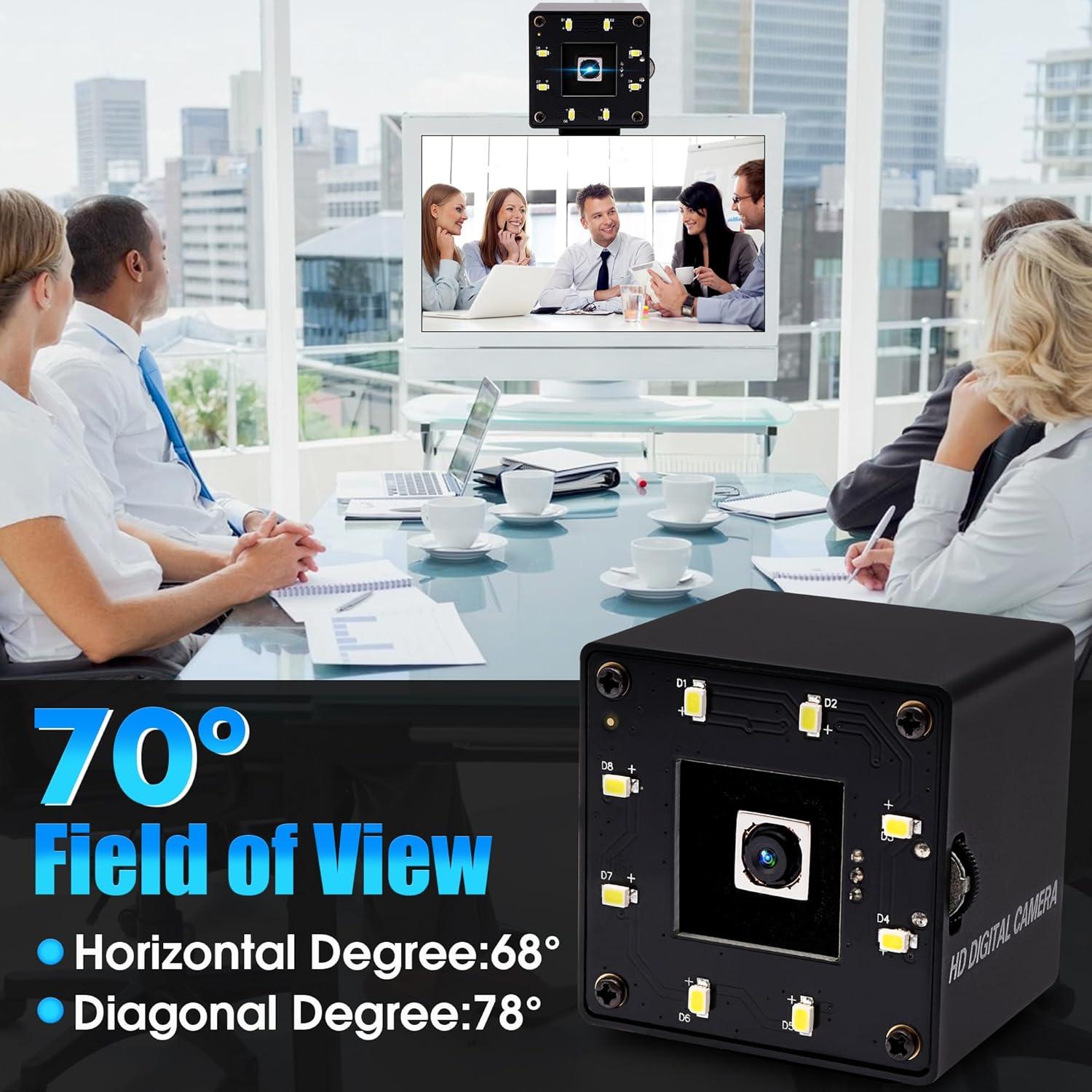 Cámara USB 16MP IFWATER Autofocus 68° Ultra HD Plug&Play