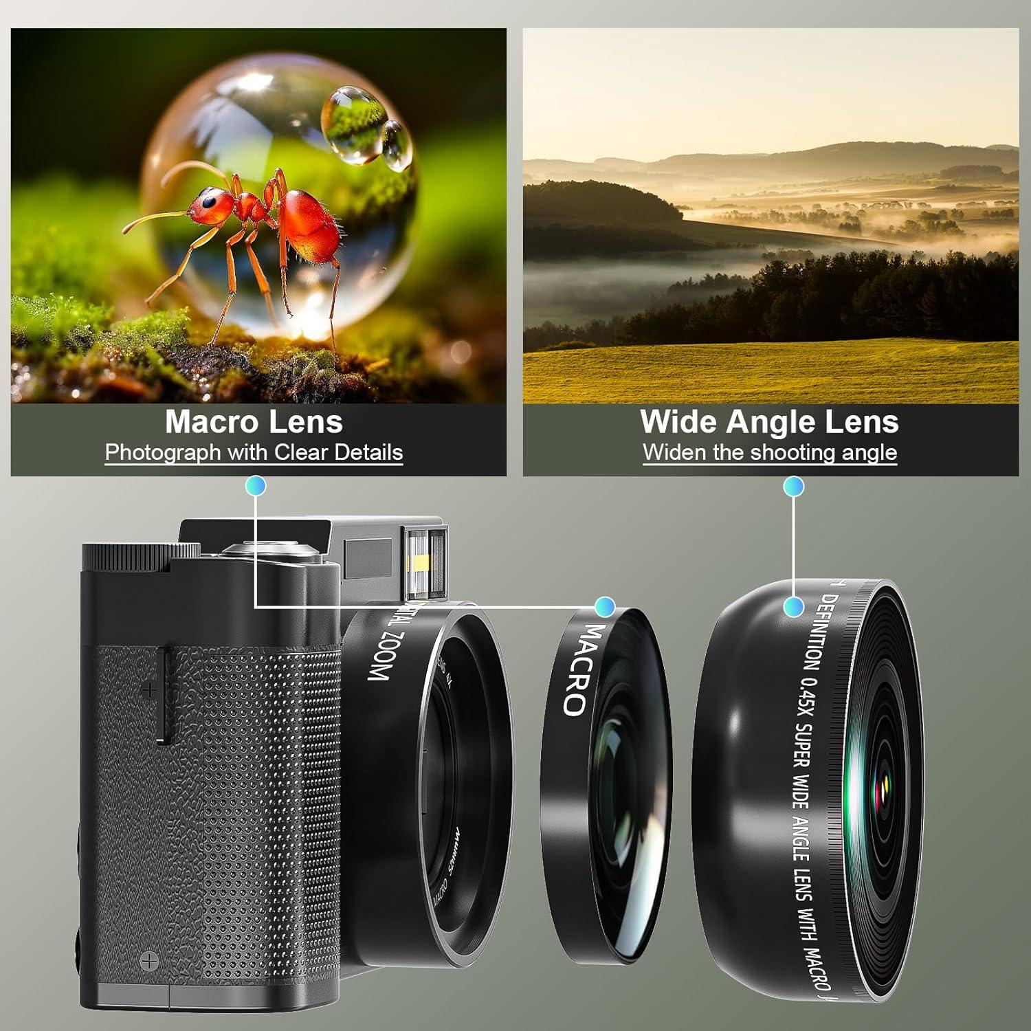 Cámara Digital 4K NBDDIGITAL MC-NBD-V01-2505 48MP Negro