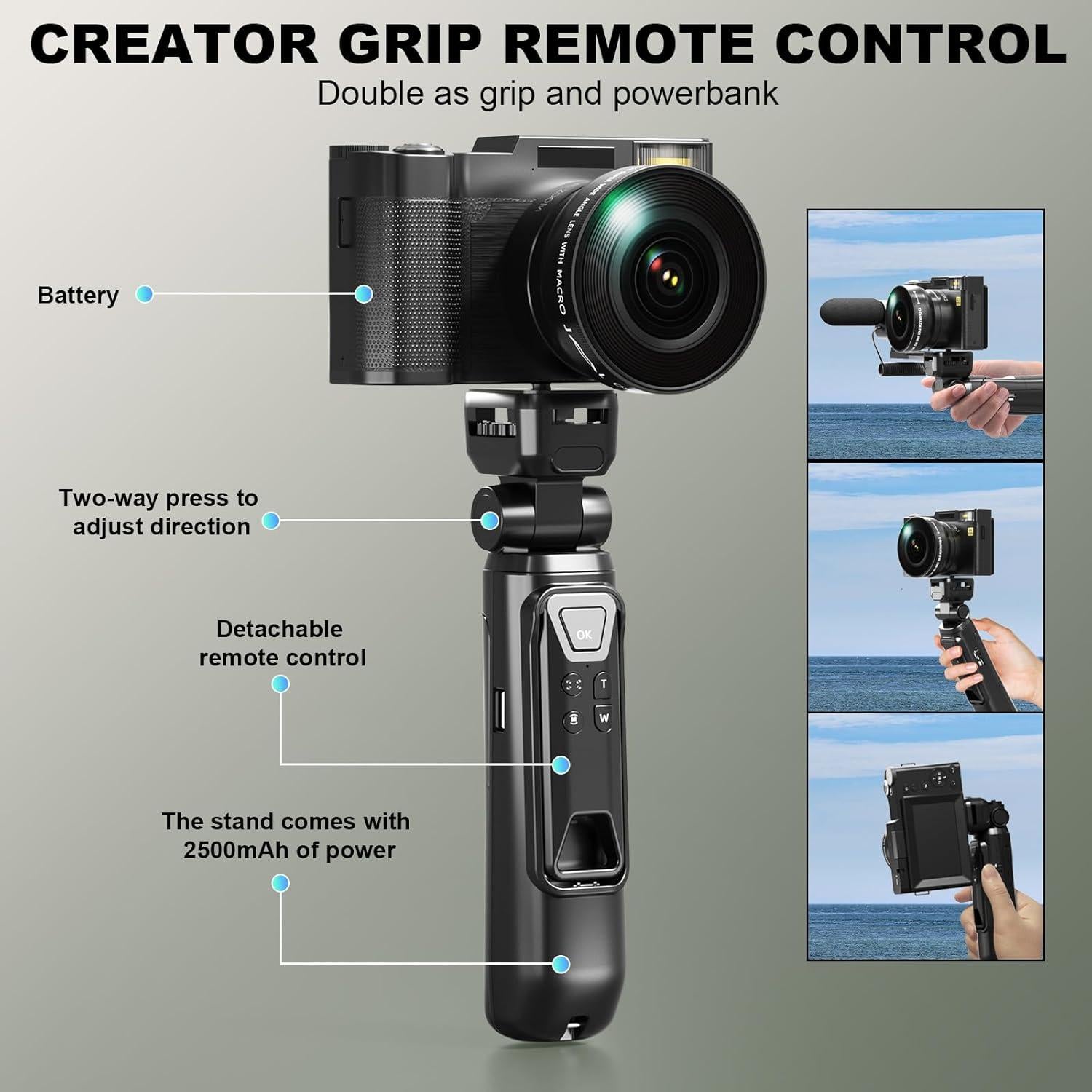 Cámara Digital 4K NBDDIGITAL MC-NBD-V01-2505 48MP Negro