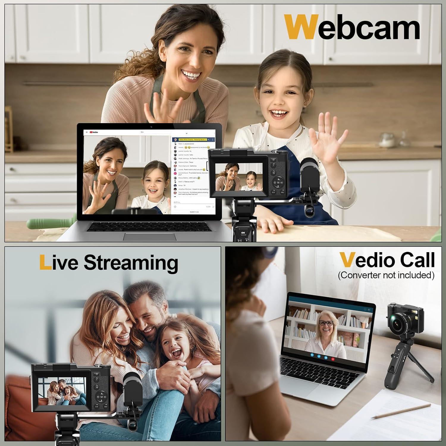 Cámara Digital 4K NBDDIGITAL MC-NBD-V01-2505 48MP Negro