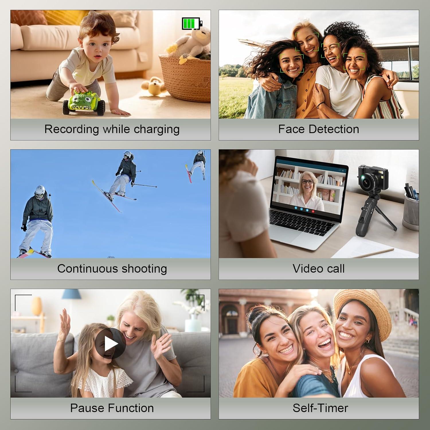 Cámara Digital 4K NBDDIGITAL MC-NBD-V01-2505 48MP Negro