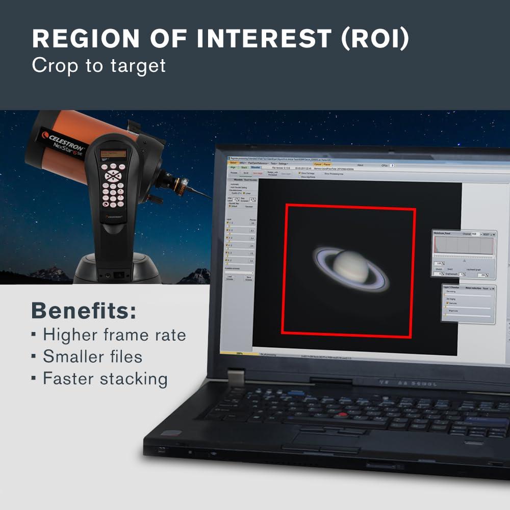 Cámara Planetaria Celestron NexImage 20 - 20MP CMOS para Astrofotografía