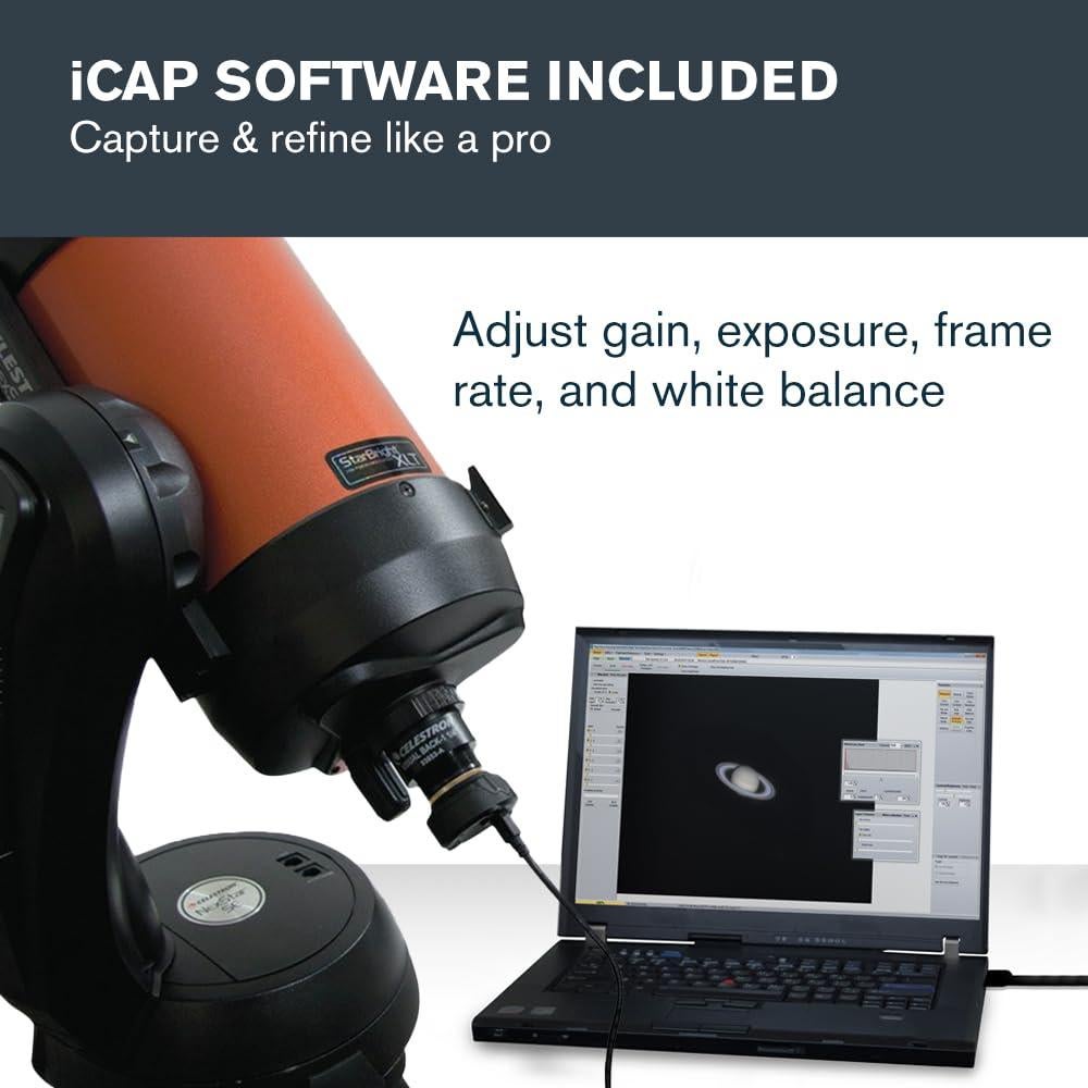 Cámara Planetaria Celestron NexImage 20 - 20MP CMOS para Astrofotografía