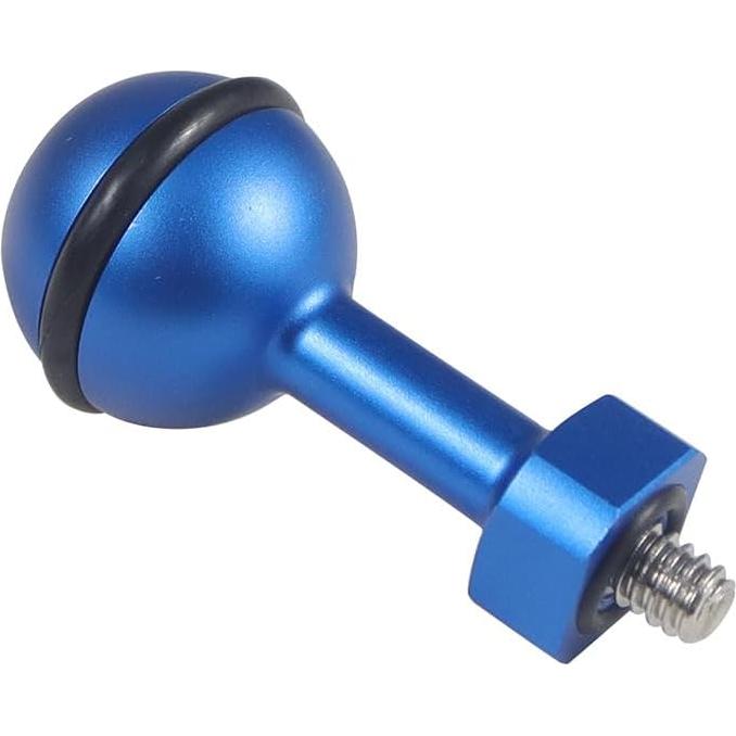 Soporte de Cabeza de Bola Yornimir para Cámara Submarina - Aluminio Azul